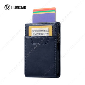Tilonstar กระเป๋าสตางค์ใส่บัตรแบบป๊อปอัพได้สำหรับทุกวัน, กระเป๋าหนังอะลูมิเนียมกันขโมยน้ำหนักเบาจุได้เยอะ TVC336 - Product Image 1
