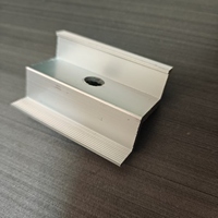 Collier de serrage en alliage d'aluminium anodisé pour l'installation de panneaux solaires sur toiture