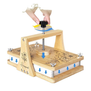 เครื่องกดดอกไม้แฮปปี้นิต ทำจากไม้ ใช้สำหรับงานฝีมือและทำตัวอย่าง - Product Image 5
