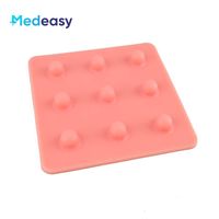 Medeasy Simulador Laparoscópico: Módulo de Entrenamiento con Almohadilla de Silicona para Sutura Abdominal, Desgarro, Corte y Prisionera de Fila.
