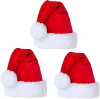 מותאם אישית שונה גודל סנטה כובע קטיפה כובעי חג המולד למבוגרים וילדים חג המולד סנטה כובעי כובע