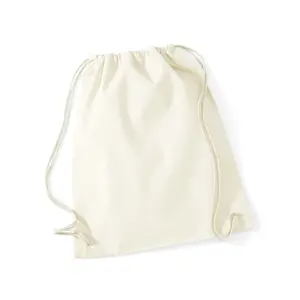 Borsa sportiva in cotone riciclato, merchandising sostenibile - Product Image 3