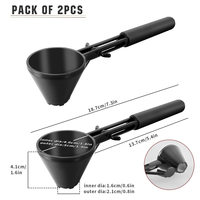 Cuillère doseuse entonnoir anti-déversement pour préparer les boissons protéinées, les boissons sportives et les recharges de préparations infantiles – Fabriqué en Chine