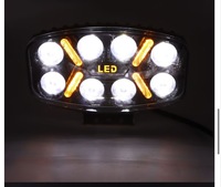 Usine OEM ODM 9.6 pouces Super lumineux avec blanc jaune DRL LED Spot travail lumière principale de conduite pour camion BUS remorque 12V 24V DC