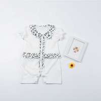 Combinaison en coton biologique pour bébé, motif léopard, ensemble cadeau Boutique, vêtements pour tout-petits, tenues