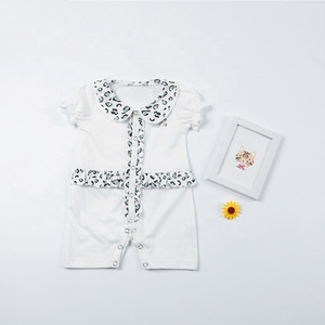 Combinaison <span class=keywords><strong>en</strong></span> coton biologique pour bébé, motif léopard, ensemble cadeau Boutique, vêtements pour tout-petits, tenues - Product Image 5