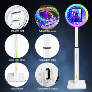 12.9 pouces <span class=keywords><strong>iPad</strong></span> Pro Photo Booth Selfie Roaming Portable Anneau Lumière Roamer Photobooth Stand Kiosque Machine Avec Entrepôt Américain - Product Image 3