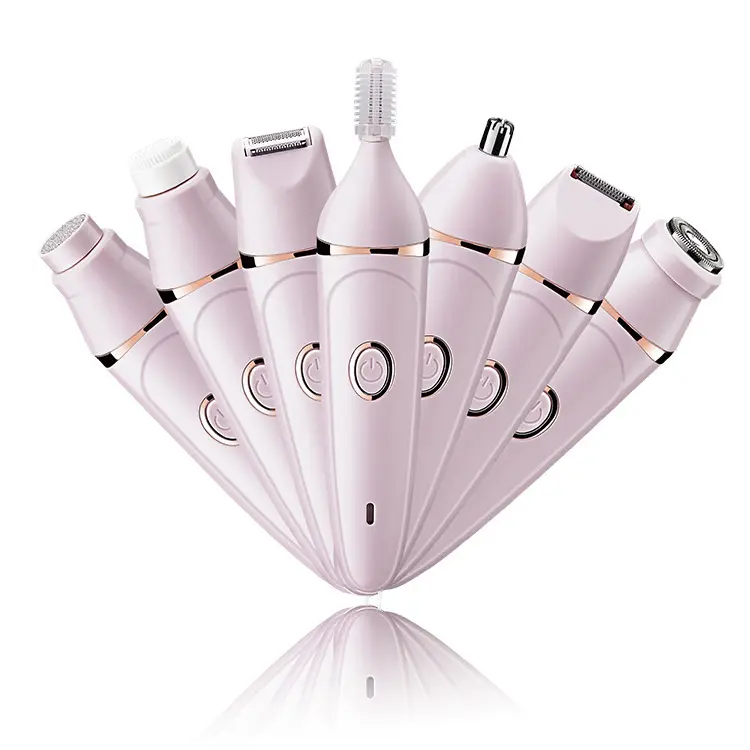 7 в 1 розовый Usb нож для носа и бровей машинка триммер для волос ручка для безболезненного электрического триммера для бровей электронный инструмент для Dermaplaning