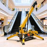 Grue araignée portable télécommandée à faible pression au sol de 3 tonnes (3000 kg) pour la levée de climatiseurs sur toiture et l'installation de refroidisseurs CVC