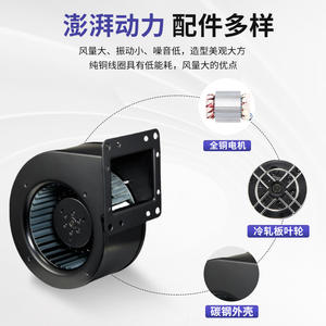 Ventilador Centrífugo de Una Sola Velocidad Ajustable YWFF, Ventilador de Extracción de Rotor Externo con Aspas Curvadas hacia Adelante - Product Image 3