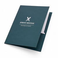 Dossiers de présentation écologiques en papier gaufré, imprimés sur mesure, A4 A5, pour entreprises, bureaux, présentations professionnelles, avec poches et logo