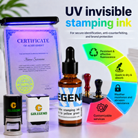 Timbre photosensible invisible à base d'huile réactif aux UV 365nm pour sérigraphie à séchage rapide, sceau de sécurité anti-contrefaçon pour
