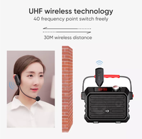 Microphone sans fil UHF adapté à tous les haut-parleurs avec prise 3,5 mm, 6,5 mm, microphone pour instruments de musique