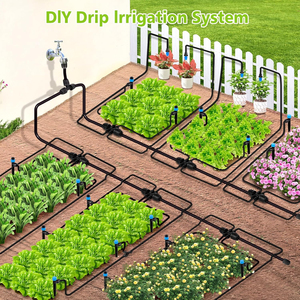 GREAT IRRIGATION Nouveau kit d'irrigation goutte à goutte à connexion rapide, système d'arrosage automatique pour jardin et <span class=keywords><strong>serre</strong></span> - Product Image 2