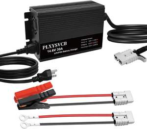 Batterie au phosphate de lithium 24V 30A 29.2V, pack de batteries Lifepo4 24V 100Ah, batterie lithium-ion 24V, chargeur étanche 24V - Product Image 1