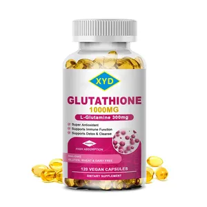 Pilules au glutathion à force maximale OEM de marque privée gel souple au glutathion pour blanchir la peau vente en gros de capsules de blanchiment de la peau