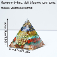 Natürliche Spirituelle 5cm 6cm Orgonit-Pyramide Heilprodukte Orgonit-Kristallpyramide für Feng Shui
