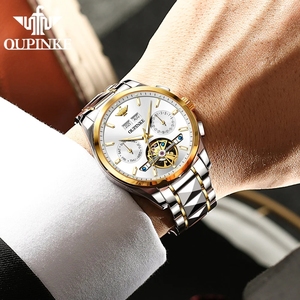 Envío Directo del Reloj Mecánico Original 3290 para Hombre, con Fecha, Subesfera, Marca de Lujo, Movimiento Automático, Acero Inoxidable - Product Image 4