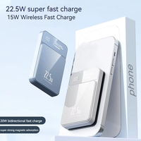 Prix usine Mini chargeur Portable 5000/10000mAh charge sans fil magnétique PD22.5W charge rapide batterie externe sans fil