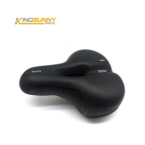 <span class=keywords><strong>Asiento</strong></span> de Bicicleta Cómodo para Mujeres y Hombres, Asientos Anchos de Repuesto, Sillín de Bicicleta Acolchado Suave con Doble Amortiguación/Resorte - Product Image 3