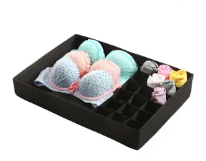 Classic 19 Cubbie Compartment Box Underwear Sock Bra Tie Organizer Non-woven Fabric Storage Box