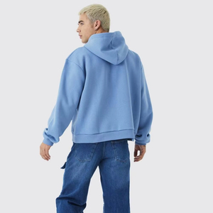 Sudaderas con Capucha para Hombre, 100% Algodón, Peso Pesado, 500 Gsm, Antiarrugas, Estilo Cuadrado, Talla Grande, Personalizadas, con Estampado 3D en Relieve - Product Image 3