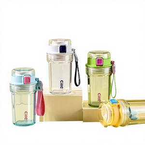 Gourde d'été portable Shile pour filles, en Tritan, avec sangle, design créatif et <span class=keywords><strong>tendance</strong></span>, pour eau et <span class=keywords><strong>café</strong></span>, idéale pour la maison - Product Image 1