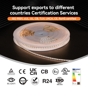 Aanpasbare High CRI 95+ 240LED/m Lage Spanningsval Micro 5mm 24V 15W/m Koper SMD <span class=keywords><strong>LED</strong></span> Strip voor Commerciële Decoratieverlichting - Product Image 5