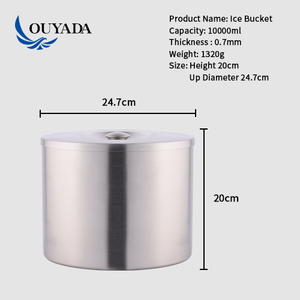 Hielera de Acero Inoxidable de 3L 8L 10L 12L Personalizada Directo de Fábrica, Ecológica, para Cerveza, <span class=keywords><strong>Bacardi</strong></span> y Frutas - Product Image 4
