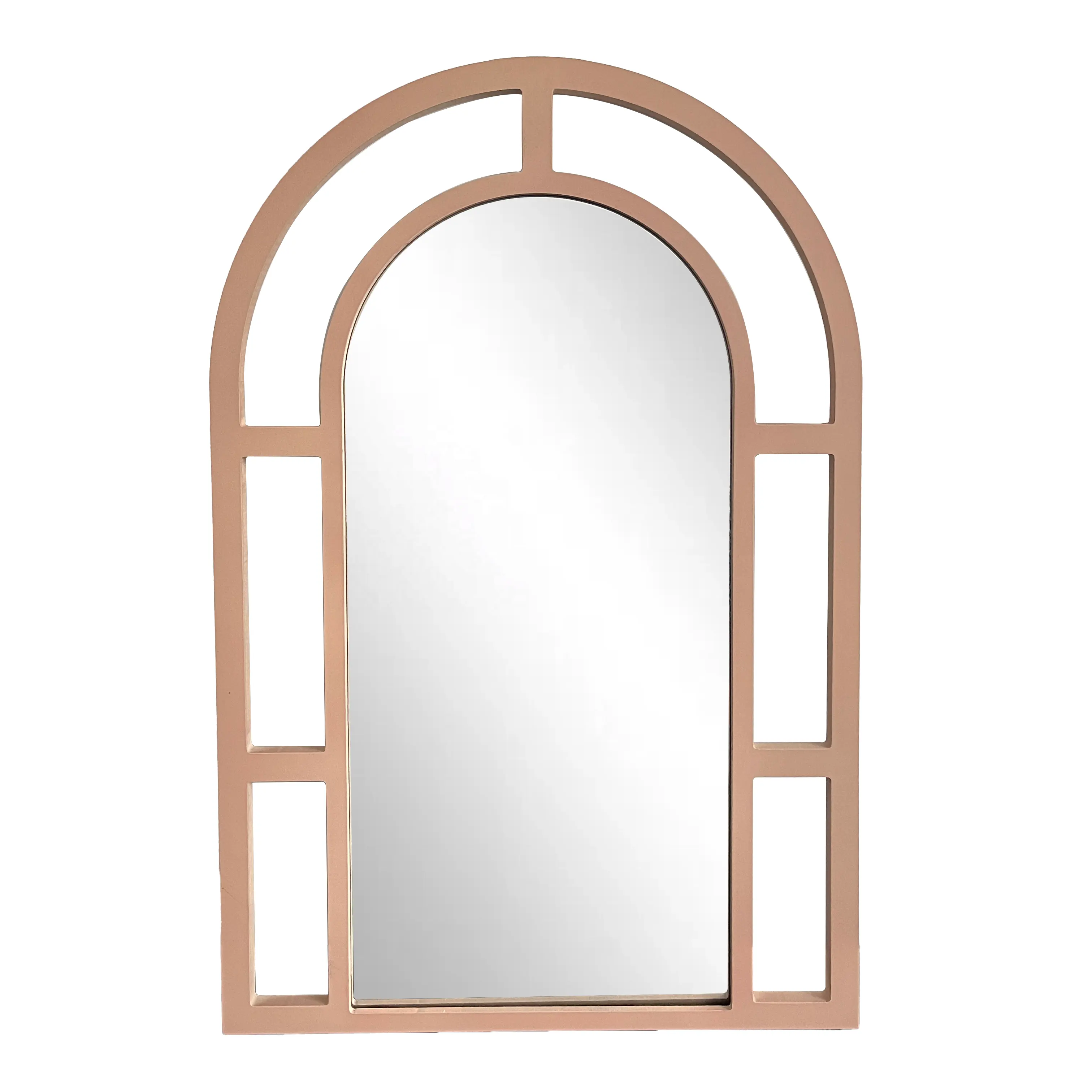 Винтажное большое зеркало в металлической раме с большой аркой, большое длинное зеркало для пола, полная длина, настенное зеркало в сетку, неправильное зеркало