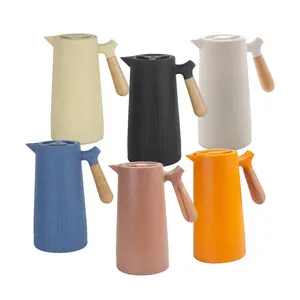 Cheap Price Eco Friendly Customized Simple Wooden Handle Brazil Indian Insulated Thermos Arabic Moroccan Tea pots & Kettles