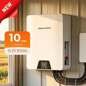 แบตเตอรี่ลิเธียม Powerwall มาตรฐานสหรัฐอเมริกา 51.2V 51.2V 200Ah 10kwh สำหรับระบบพลังงานแสงอาทิตย์ภายในบ้าน - Product Image 1