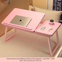 Lit de bureau de dortoir pliant à la maison portable avec table à manger paresseuse bureau d'ordinateur portable en métal et matériau MDF pour une utilisation au bureau