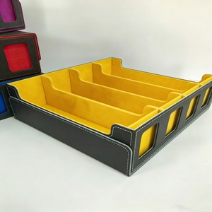 Durable Leather Car Trunk Storage <b>Box</b> with Custom Logo <b>Large</b> Capacity Multi-functional Design for Board Games Card Collections - Product Image 2
