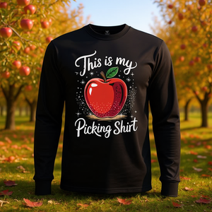 Esta es mi camiseta de manga larga con diseño de manzanas para el otoño y los festivales. - Product Image 3