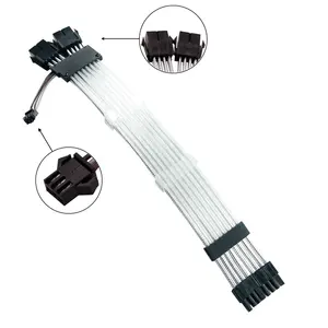Qingsea-Cable flexible de neón Led, accesorio sincronizado RGB, macho a hembra, ODM 12p a 2x8p, extensión eléctrica