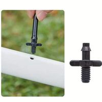 Raccord fileté en plastique à barbillons de 4,7 mm pour serre, accessoire d'irrigation goutte à goutte, coupleur fileté pour micro-tuyau de jardin et pelouse