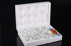 Ventouses en verre à aspiration forte Massage d'acupuncture Pots de ventouses Traitement par aspiration Sucker 16 Set - Product Image 6