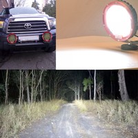 Lampe de travail LED tout-terrain de 7 pouces, 105W, 6000K, 4x4, 4WD, ATV, UTV, SUV, projecteur rond, lampe de travail pour véhicule, 4x4, camion tout-terrain