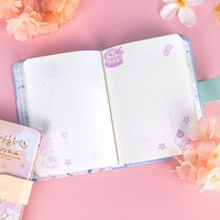 Carnet de notes étudiant de haute qualité avec pages couleur estampées or 64K, motif dessin animé mignon, cadeau en gros