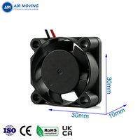 Ventilateur de refroidissement AM3010L12B DC 5V 12V 3010 30x30x10mm, mini ventilateur axial sans balais, fonctionnement silencieux, CE UKCA RoHS pour l'électronique OEM