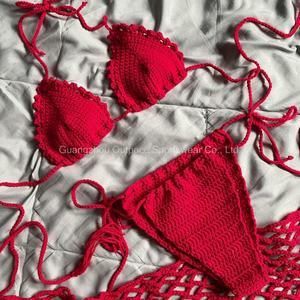 Traje de Baño de Dos Piezas de Lujo con Estampado Sólido de Secado Rápido, Spandex/Poliéster, con Tirantes en V y Un Hombro Descubierto para Mujer - Product Image 3