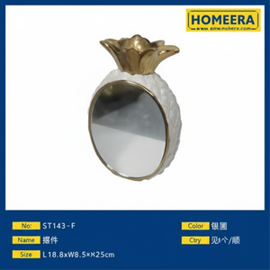 Oggetto decorativo in ceramica platino bianco 168x85x25cm per decorazioni per la casa o regali - Product Image 1