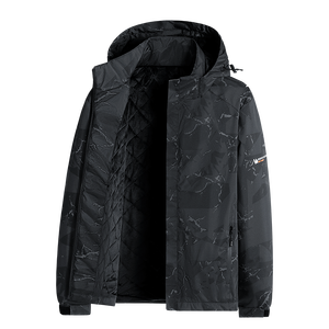 Veste polaire zippée décontractée coupe-vent camouflage longue d'hiver de haute qualité avec logo personnalisé pour activités de plein air et alpinisme - Product Image 5