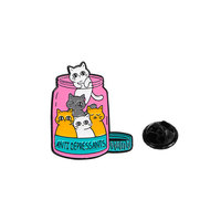 Fabricant d'épingle à chapeau personnalisée Can Cat Creativity Soft Enamel Iron Metal Crafts Lapel Pin For Gift