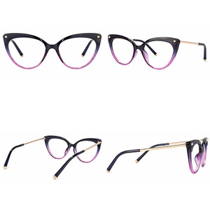 Sẵn Sàng Bán Buôn Cô Gái Xinh Đẹp Phổ Biến TR90 Rùa Hoa Đeo Mắt Kính Mắt Mèo - Product Image 5