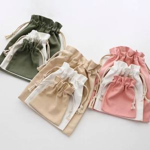 Sacs en toile à cordon personnalisés, couleur et taille au choix, cadeau de mariage, écologiques, réutilisables, en coton, pochettes personnalisées pour fêtes - Product Image 1
