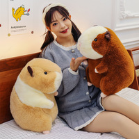 Tendance Capybara Hamster Tissu Poupée Personnalisé Cochon D'inde En Peluche Jouet Pondéré Coton Marmotte En Peluche Animal