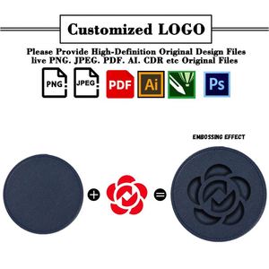 Posavasos Personalizados Sy89 con Logotipo, en Oferta, de Cuero PU para Café, Té, Leche, Jugo - Product Image 2