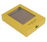 Nouvelle boîte d'emballage de portefeuille en papier transparent, boîte d'emballage de portefeuille en papier, petite boîte de cadeau de portefeuille minimaliste pour hommes